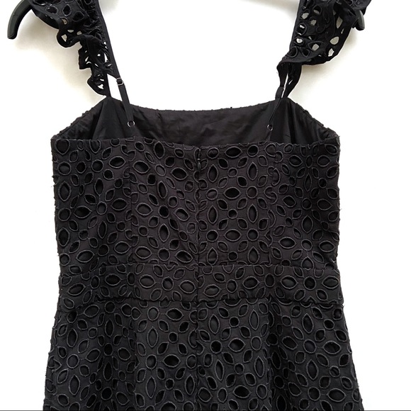 J. Crew Eyelet Ruffle Cropped Wide Leg Jumpsuit - Picture 7 of 10